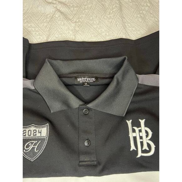 Hellbent Records Merch Good music for bad people Jersey collared Long Sleeve - Picture 9 of 11